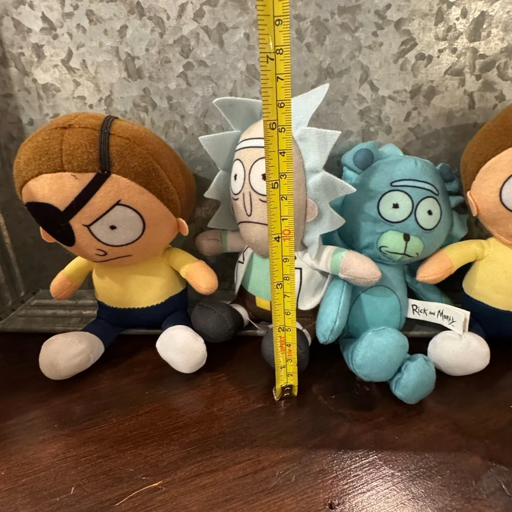 Rick and Morty bundle Plush Doll 6” Adult Swim Cartoon Network Soft Toys - Picture 4 of 4